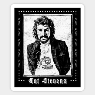 Cat Stevens // Retro Fan Artwork Design Magnet